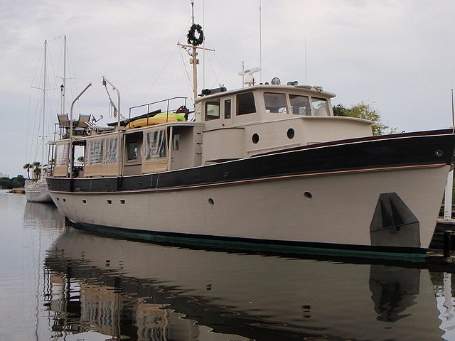 1956 Camden Boat Works Dory Yacht Trawler Photo
